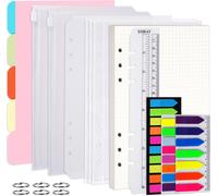 Ricarica Di Carta A5, 115 Fogli Ricariche Di Compatibili Con 6 Fori, Carta a Pun