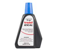 Ricarica di inchiostro ABC per timbri autoinchiostranti - Blu - Utilizzabile con la maggior parte dei timbri autoinchiostranti e in gomma