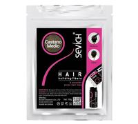 RICARICA Fibre Capelli Castano Medio 100g - Polvere Volumizzante Capelli per Nascondere la Caduta dei Capelli e la Calvizie - Fibre Cheratina per Capelli - Polvere per Capelli Uomo e Donna