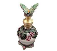 Ricarica for profumo vintage da 15 ml, dipinta a mano, piccole bottiglie vuote ricaricabili, decorazione for matrimonio in metallo e vetro.(41x37x78mm)