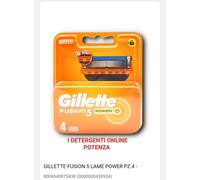 RICARICA GILLETTE FUSION 5 LAME POWER 2 CONFEZIONI DA PZ 4