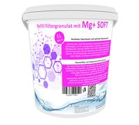 Ricarica Granulato Filtro Acqua per BWT e Aarke Aquintos Mg+ Soft, 1L, Bianco