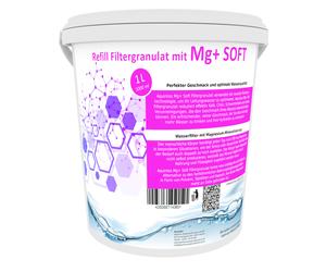 Ricarica Granulato Filtro Acqua per BWT e Aarke Aquintos Mg+ Soft, 1L, Bianco