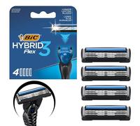 Ricarica ibrida (confezione da 4 cartucce), ricariche per rasoi per uomo e donna, unisex, rasoi per barba e capelli, esfoliante, rasoio da uomo per la cura della pelle