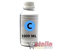 RICARICA INCHIOSTRO CIANO 1 LITRO PER CARTUCCE HP EPSON CANON BROTHER LEXMARK