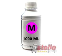 RICARICA INCHIOSTRO MAGENTA 1 LITRO PER CARTUCCE HP EPSON CANON BROTHER LEXMARK