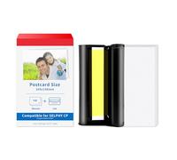 Ricarica Kit per Canon Selphy CP1300/CP1500/CP1200/CP910-KP-108IN 3115B001(AA) 1 Inchiostro + 36 fogli fotografici 100 x 148 mm - Stampa fotografica professionale
