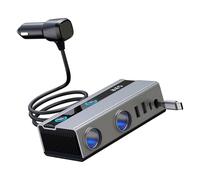 Ricarica per auto servizio con cavo retrattile PD65W Display LED per sovratemperatura Ricarica USB C