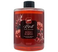 Ricarica Per Diffusore a Bastoncini Refill, Disponibile In Diverse Fragranze Corpose Ed Avvolgenti, Capaci Di Creare Sensazioni Olfattive Uniche 500ml (Unità, ROSSO RUBINO)