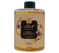 Ricarica Per Diffusore a Bastoncini Refill, Disponibile In Diverse Fragranze Corpose Ed Avvolgenti, Capaci Di Creare Sensazioni Olfattive Uniche 500ml (Unità, AMBRA E PATCHOULI)