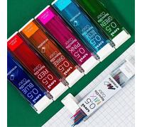 Ricarica per matita meccanica con nucleo in nano grafite Uni 202NDC, colori assortiti, 0,5 mm, per studenti, forniture per la cancelleria e il ritorno a scuola ABS
