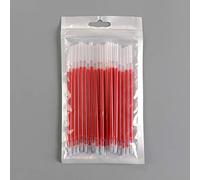 Ricarica per penne a sfera con punta fine, per la scuola e l'ufficio, 20 pezzi, strumenti da scrittura per lavori di precisione, uso durevole (rosso, 0,38 mm, 10 ml)