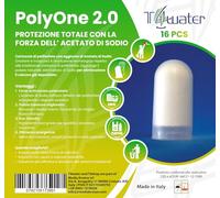 Ricarica polifosfato PolyOne 2.0 con ACETATO DI SODIO, elimna anche il calcare depositato. Ricarica Universale, Food Grade.