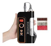 Ricarica Portatile Per Trapano Per Unghie Da 50 W, Lucidatore Per Unghie Elettrico Per Test Scritto Da 35000 Giri/min, Mini Smerigliatrice Per Unghie Portatile,Black