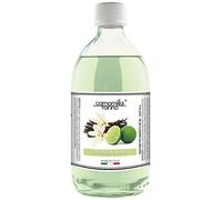 Ricarica profumo 500ml. in 25 fragranze per diffusore a bastoncini. Italy. Fiori Frutti Diffusore per ambienti 500 ml."Camomilla" (vaniglia e lime)