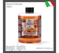 RICARICA PROFUMO AMBIENTE PER DIFFUSORI BASTONCINI 500ML ARANCIO CANNELLA