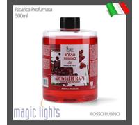 RICARICA PROFUMO AMBIENTE PER DIFFUSORI BASTONCINI 500ML ROSSO RUBINO
