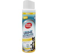 Ricarica Simple Solution Urine Destroyer per Macchie e Odori Animali 400ml | Spruzzo enzimatico rapido per urina, feci, vomito. Spray continuo per sporco di cani, gatti e altri animali.