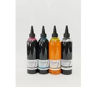 ricarica Smart inchiostro dye indelebile,per tutte le hp e serie megatank ricarica cartucce,4 flaconcini da 250 ml. 4 colori, non sbiadisce resistente all' acqua e alla luce,
