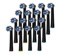 Ricarica Testine For Spazzolino A Croce, Compatibile Con Oral B, Compatibile Con Braun, Ugelli Con Testina Pro 500/1000/1500/3000/3757/5000/7000/7500/800 For OralB(16pcs Black)