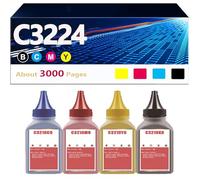 Ricarica toner in polvere C3224 C3226 per Lexmark 3224 3326 MC3224adwe MC3326adwe C3224dw MC3224dwe Ricarica cartuccia stampante laser per Lexmark C3210K0 C3210C0 C3210M0 C3210Y0,4Color-3000 pages
