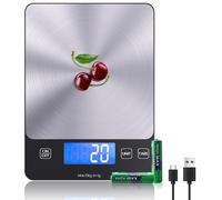 【Ricaricabile & 15KG】 Bilancia Cucina Digitale, USB C Elettronica Bilancia Da Cu