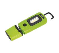 Ricaricabile 360° Ispezioni Luce 3W Rotondi & 1W SMD LED Verde Polimeri di Litio