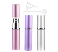 Ricaricabile Atomizzatore di Profumo, 3 Pezzi 6ml Mini Nebulizzatori per profumo Bottiglie Bottiglia di Profumo di viaggio Spruzzino Profumoper Viaggiare Festa (6 ml (rosa + argento + viola))