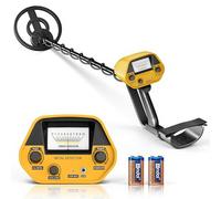 Ricaricabile Metal Detector, Aalta Precisione Impermeabile | Altezza Regolabile, Detector Oro 20cm Bobina di Ricerca Rilevatore per Bambini e Adulti, Cercatore d'Oro