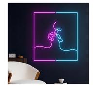 Ricaricabile per luci al neon Per la lampada al neon prestito parola Coppia che si bacia per insegna
