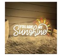 Ricaricabile per luci al neon Per la lampada al neon prestito parola You are My Sunshine per insegna LED(50x23cm)