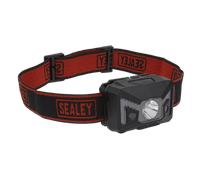 Ricaricabile Testa Torcia 3W Cree Xpe LED Auto-Sensor - Sealey HT102R Nuovo