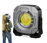Ricaricabile Work Light, 360° Rotatable Portable Light, Waterproof Adjustable Lighting Tool, LED Flood Lamp, Hands- Design for Building, t 9,8 x 9,3 x 4 cm