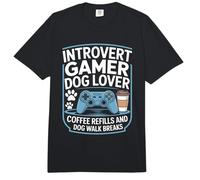 Ricariche di caffè per Amanti dei Cani e Pause per Passeggiate con Cani introverso Comfort Colors Adult Heavyweight T-Shirt
