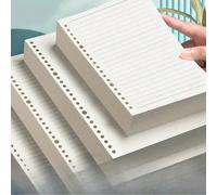 Ricariche di fogli sciolti A5/B5 - 200/600 pagine, finitura opaca, portatili e staccabili per raccoglitori, blocchi note e diari - ideali per studenti e organizzazione in ufficio, inserti per quaderni