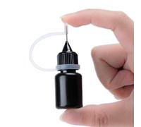 Ricariche di inchiostro nero per francobolli - Ricarica inchiostro per tamponi per timbri | Ricariche di olio di inchiostro nero da 5ml per timbro, ricarica inchiostro per timbro, accessori per rulli