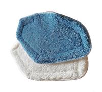 Ricariche lavabili, per mocio Hoover Dual Steam Plus, colore: blu e bianco | Adatto per aspirapolvere Dual Steam Plus, confezione da 2, rimuove lo sporco, i colori blu e bianchi, fissaggio sicuro
