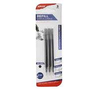 Ricariche penna cancellabile, tratto 0.7mm, inchiostro Nero, blister da 3