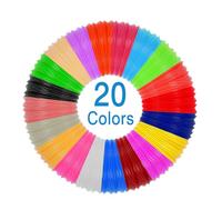 Ricariche Per Filamenti Per Penna 3D Pla 20 Colori Filamento Per Penna Per Stampa 3D Da 1,75 Mm 16,4 Piedi Per Colore Totale 328 Piedi Per La Penna 3D Più Intelligente