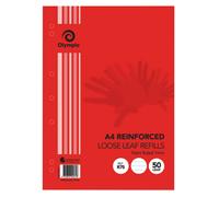 Ricariche per fogli sciolti finta rinforzata olimpica A4 7 mm a righe con margin