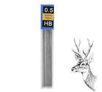 Ricariche per matite - Mina per da 2,36 pollici | Ricarica di piombo per matite da 12 pezzi | Sostituzione durevole della scrittura per matites automatiche per gli esami di studio scolastico