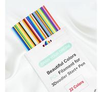 Ricariche per penna 3D Doodler Start 3D a bassa temperatura di stampa PCL, confezione da 5 pezzi per ogni colore, 110 pezzi, per un totale di 110 pezzi, adatte solo per penna 3Doodler Start Pen