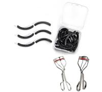 Ricariche per piegaciglia compatibili con Kevyn Aucoin, 24 pezzi, cuscinetti di ricambio per piegaciglia, in silicone, compatibili con Kevyn Aucoin, nero