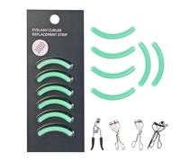 Ricariche per piegaciglia in morbida gomma siliconica, compatibili con Shiseido, Tweezerman, Revlon, Shu Uemura, Surratt, e.l.f, piegaciglia da viaggio, accessorio per cosmetici, 6 pezzi, verde