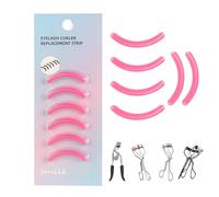 Ricariche per piegaciglia in morbida gomma siliconica, compatibili con Shiseido, Tweezerman, Revlon, Shu Uemura, Surratt, e.l.f, piegaciglia da viaggio, accessorio per cosmetici, 6 pezzi, rosa