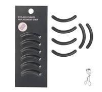 Ricariche portatili per piegaciglia, compatibili con Tweezerman, in morbida gomma siliconica, compatibili con Tweezerman, colore nero