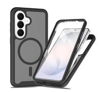 Riccase Custodia per Samsung Galaxy S26, compatibile con MageSafe Pellicola protettiva integrata per lo schermo integrale, bumper in silicone opaco duro acrilico antigraffio per Samsung Galaxy S26