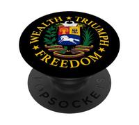 Ricchezza, Trionfo, Libertà Venezuela Stemma PopSockets PopGrip Adesivo