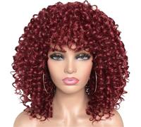 Ricci Parrucche Africane Capelli In Fibra Sintetica Copricapo Per Le Donne Cosplay Evento E Vita Quotidiana Copricapo Fibra Resistente Al Calore Per Le Donne