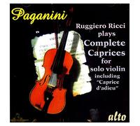 Nicolo Paganini Ruggiero Ricci Plays Complete Caprices for Solo Violin (CD)